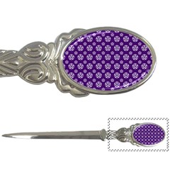 White Pentacle And Purple Pattern Letter Opener by cheekywitch