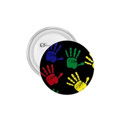 Handprints Hand Print Colourful 1 75  Buttons by Apen