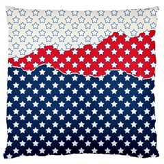 Illustrations Stars Large Premium Plush Fleece Cushion Case (two Sides) by anzea