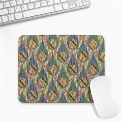 Tribal Background Boho Batik Small Mousepad by anzea