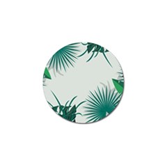 Illustrations Foliage Background Border Golf Ball Marker by anzea