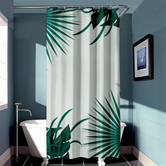 Illustrations Foliage Background Border Shower Curtain 36  X 72  (stall)  by anzea