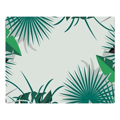 Illustrations Foliage Background Border Two Sides Premium Plush Fleece Blanket (large) by anzea