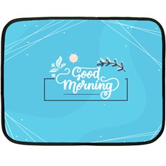 Background Good Morning Fleece Blanket (mini) by anzea