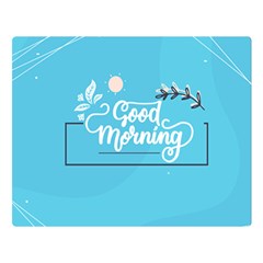 Background Good Morning Premium Plush Fleece Blanket (large) by anzea