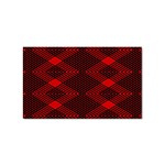pattern black red Sticker (Rectangular) Front