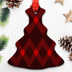Pattern Red Black, Ornament (christmas Tree)  by 2607694c