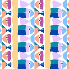 Illustrations Of Fish Texture Modulate Sea Pattern Play Mat (rectangle) by anzea