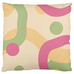 Line Pattern Dot Large Premium Plush Fleece Cushion Case (Two Sides) Front