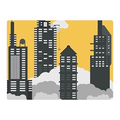 Minimal Skyscrapers Two Sides Premium Plush Fleece Blanket (mini) by anzea