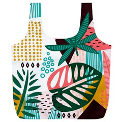 Abstract Seamless Pattern With Tropical Leaves Full Print Recycle Bag (xl) by Hannah976