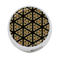 Pattern Stained Glass Triangles 4-port Usb Hub (one Side) by HermanTelo