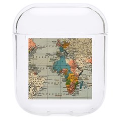 Vintage World Map Hard Pc Airpods 1/2 Case by Loisa77