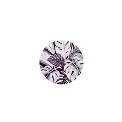 Abstract Art Tropical Leaves 1  Mini Buttons by Valentinaart