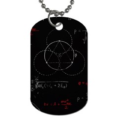 Math Board Circuit Circuits Computer Shield Tech Technology Dog Tag (one Side) by Loisa77