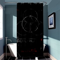 Math Board Circuit Circuits Computer Shield Tech Technology Shower Curtain 36  X 72  (stall)  by Loisa77