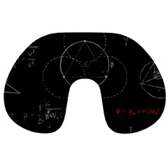 Math Board Circuit Circuits Computer Shield Tech Technology Travel Neck Pillow by Loisa77