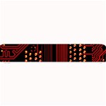 Red Circuit Board Texture Red Circuit Digital Texture Circuit Board Red Technology Small Bar Mat 24 x4  Bar Mat
