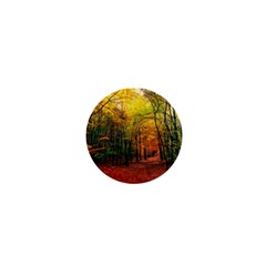 Forest Woods Autumn Nature 1  Mini Buttons by Proyonanggan