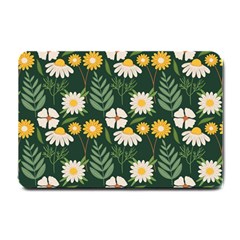 Flower Green Pattern Floral Small Doormat by anzea