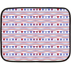 Nautical Digital Paper Nautical Boat Two Sides Fleece Blanket (mini) by anzea