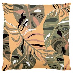 Leaves Monstera Picture Print Pattern 16  Baby Flannel Cushion Case (two Sides) by Ravend