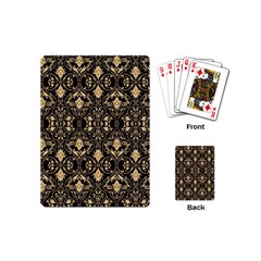 Vintage Batik Art Architecture Pattern Playing Cards Single Design (mini) by Ravend