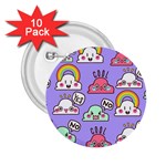 Cloud Seamless Pattern 2.25  Buttons (10 pack)  Front