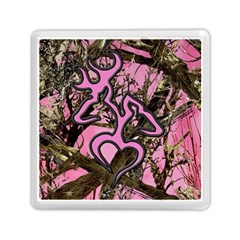 Pink Browning Deer Glitter Camo Memory Card Reader (square) by Perong