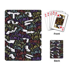 Time Nonlinear Curved Undirected Playing Cards Single Design (rectangle) by Paksenen