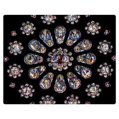 Photo Chartres Notre Dame Two Sides Premium Plush Fleece Blanket (teen Size) by Bedest