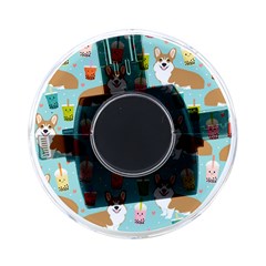 Corgi Boba Tea Bubble Tea Kawaii Food Welsh Corgis Dog Pattern On-the-go Memory Card Reader by Perong