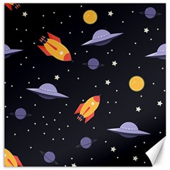 Cosmos Rocket Spaceship Ufo Canvas 16  X 16  by Salmanaz77
