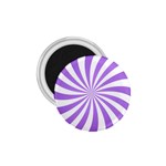 Spiral Vortex Rays Lavender Swirl Purple 1.75  Magnets Front