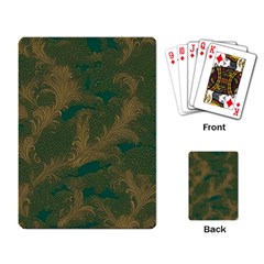 Seamless Pattern Pattern Leaves Playing Cards Single Design (rectangle) by Paksenen