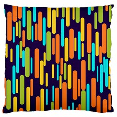 Illustration Abstract Line Large Premium Plush Fleece Cushion Case (two Sides) by anzea