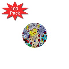 Supersonic Ladybug Angel Power 1  Mini Buttons (100 Pack)  by chellerayartisans