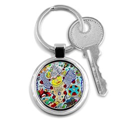 Supersonic Ladybug Angel Power Key Chain (round) by chellerayartisans