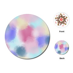 Pastel Ballons, Ballons, Playing Cards Single Design (round) by kyorashop23