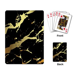 Marble Black, Kiss, Gold, Pretty Playing Cards Single Design (rectangle) by kyorashop23