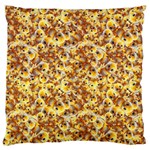 Whimsy Chickens Pattern (AI) Large Premium Plush Fleece Cushion Case (Two Sides) Front