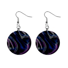 Multicolored Abstract Dynamic Shapes Print Mini Button Earrings by dflcprintsclothing