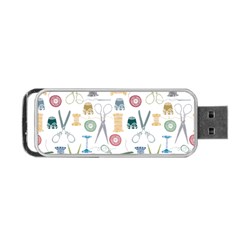 Pattern Seamless Texture Sewing Portable Usb Flash (two Sides) by Salmanaz77