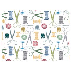 Pattern Seamless Texture Sewing Premium Plush Fleece Blanket (extra Small) by Salmanaz77