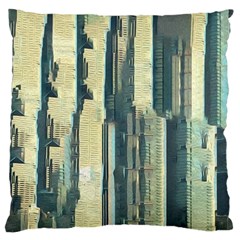 Texture Abstract Buildings Standard Premium Plush Fleece Cushion Case (one Side) by anzea