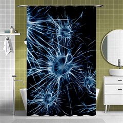 Neurons Brain Cells Structure Shower Curtain 48  X 72  (small)  by anzea