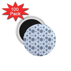 Snowflakes Winter Christmas 1 75  Magnets (100 Pack)  by anzea