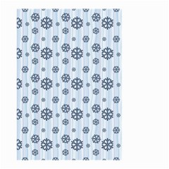 Snowflakes Winter Christmas Small Garden Flag (two Sides) by anzea