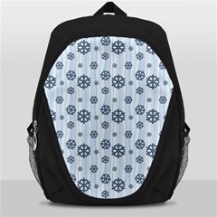Snowflakes Winter Christmas Backpack Bag by anzea