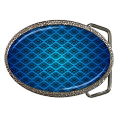 Pattern Texture Geometric Blue Belt Buckles by anzea